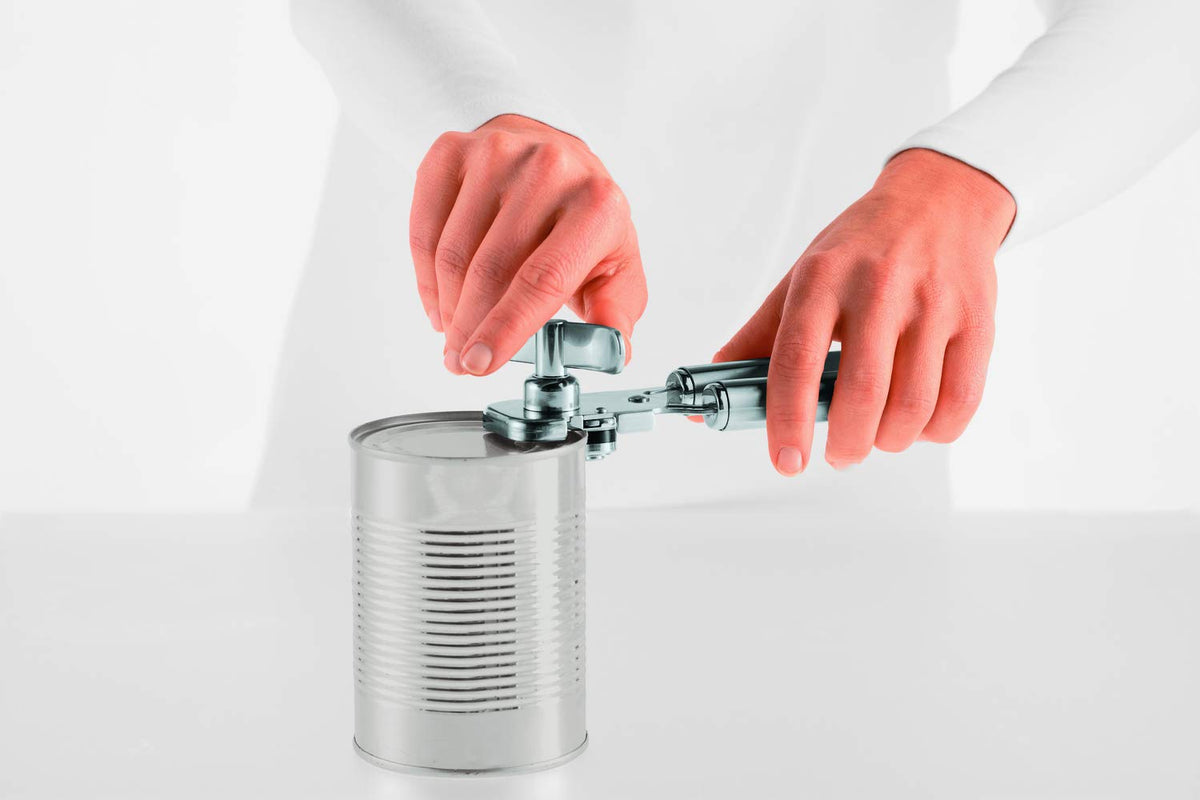 Rösle Stainless Steel Can Opener with Pliers Grip, 7-inch