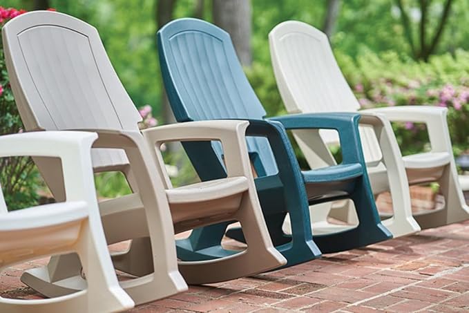 Semco Plastics Rockaway Heavy Duty All Weather Outdoor Rocking Chair
