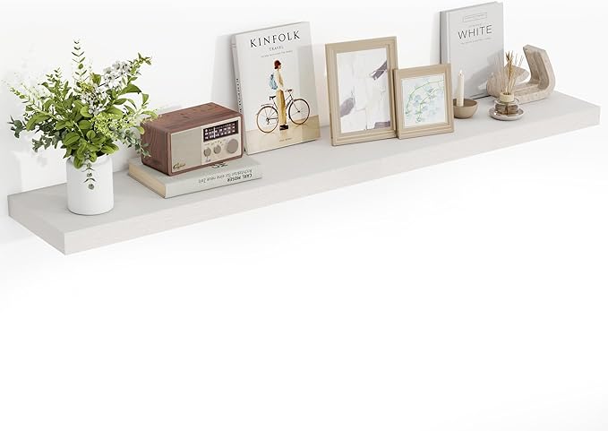 Acovy 55 Inch Floating Shelves, Wooden Shelves