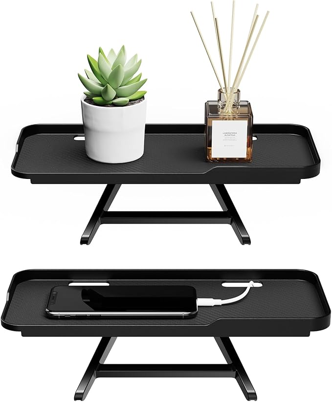 CABTE Adjustable Steel TV Top Shelf, Floating TV Stand, Universal Monitor Shelf