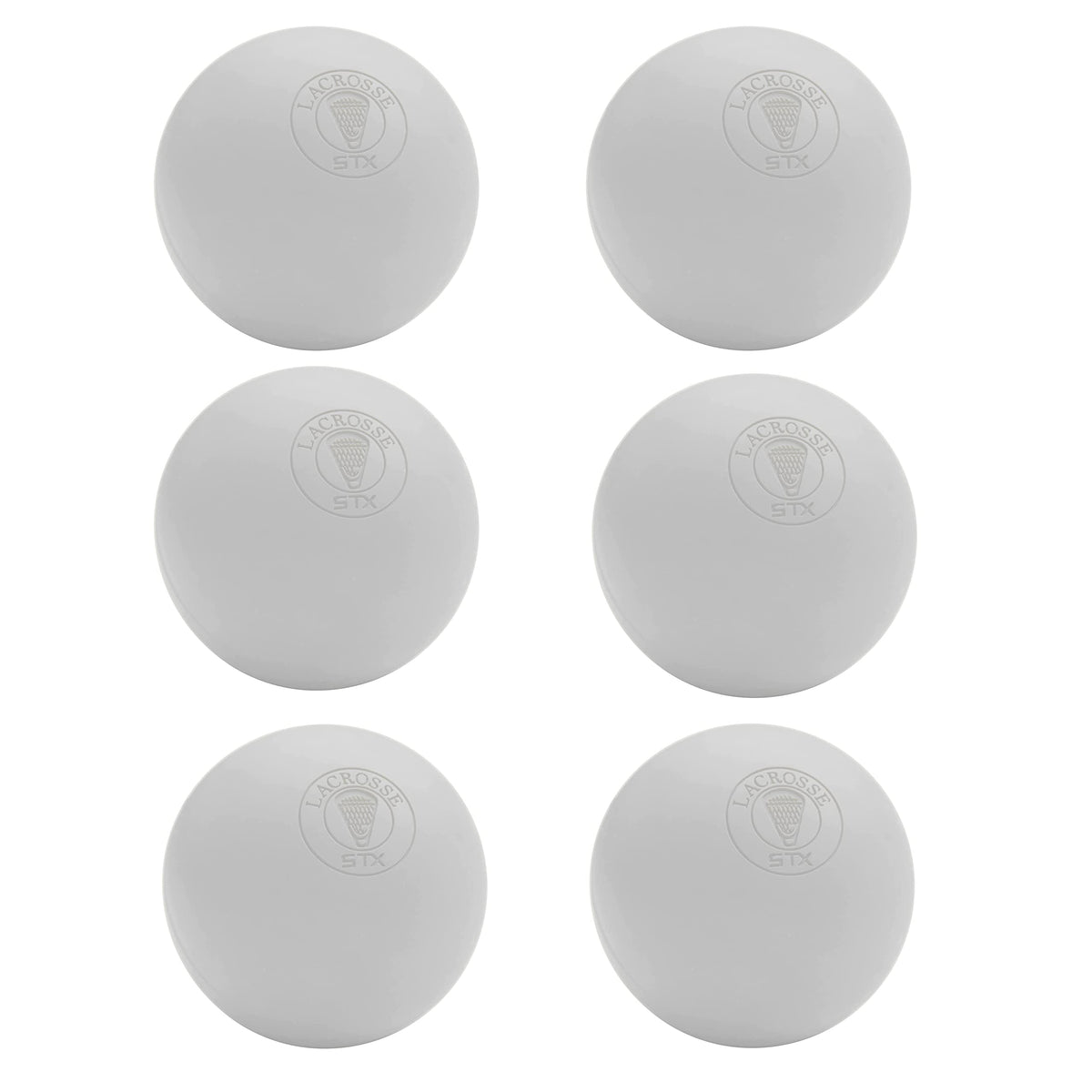 STX Lacrosse Balls White - 6 pack