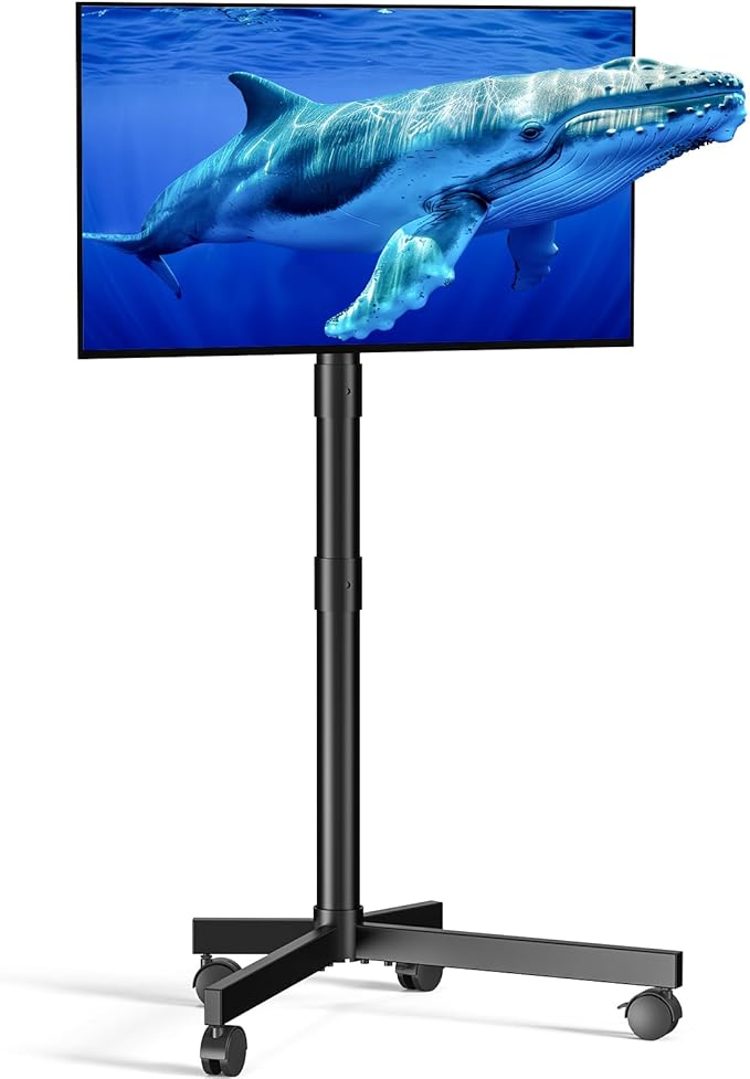 Mobile TV Cart Rolling TV Stand