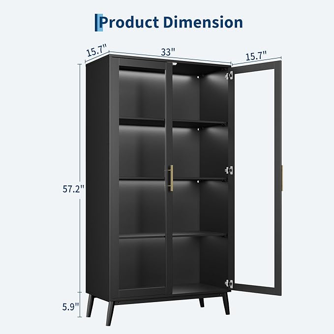 GarveeHome Display Cabinet