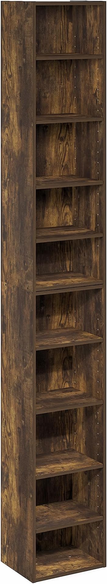 Furinno PASIR Book Shelf, 10-Tier Bookshelf, Bookcase