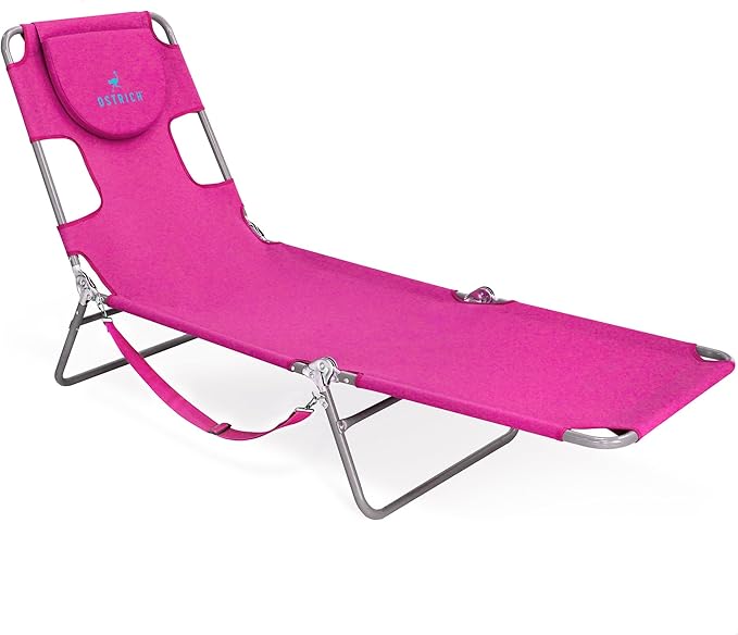 Ostrich the Original Chaise 72 x 22 Inch Lounge Portable Reclining Lounger