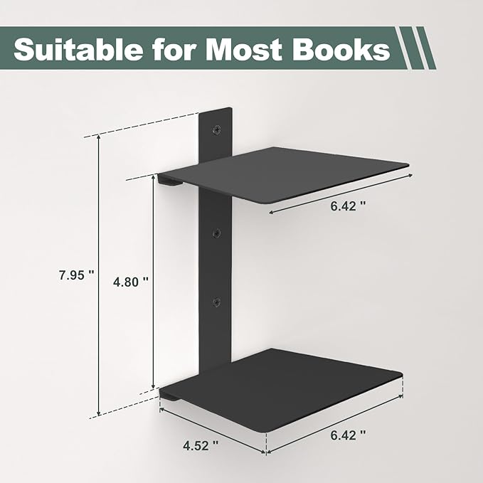 Mefirt Invisible Floating Bookshelves