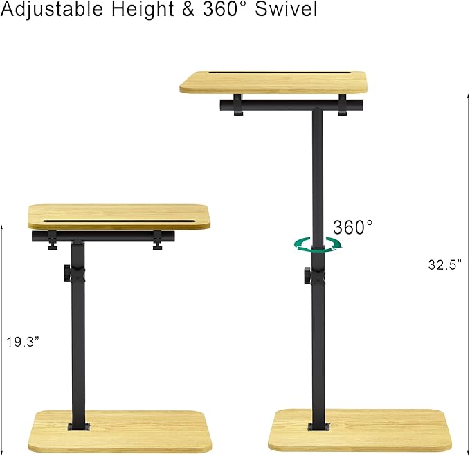 TV Tray Side Table for Sofa
