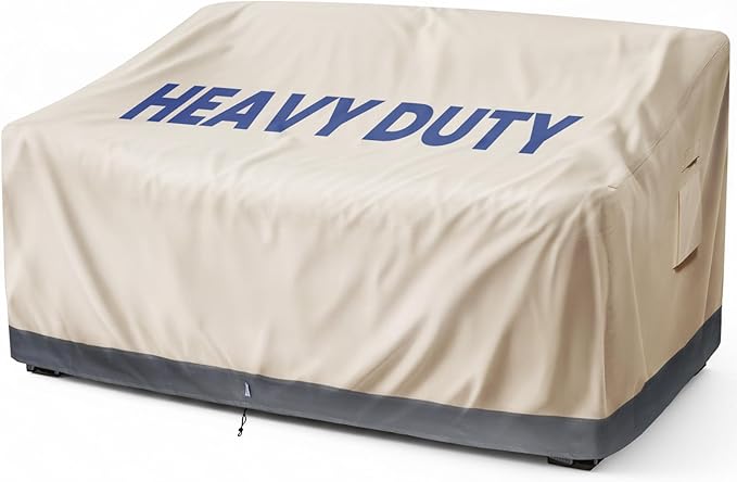 Extra Heavy Duty Outdoor Couch Cover Waterproof, Extra Large 3-Seater Patio