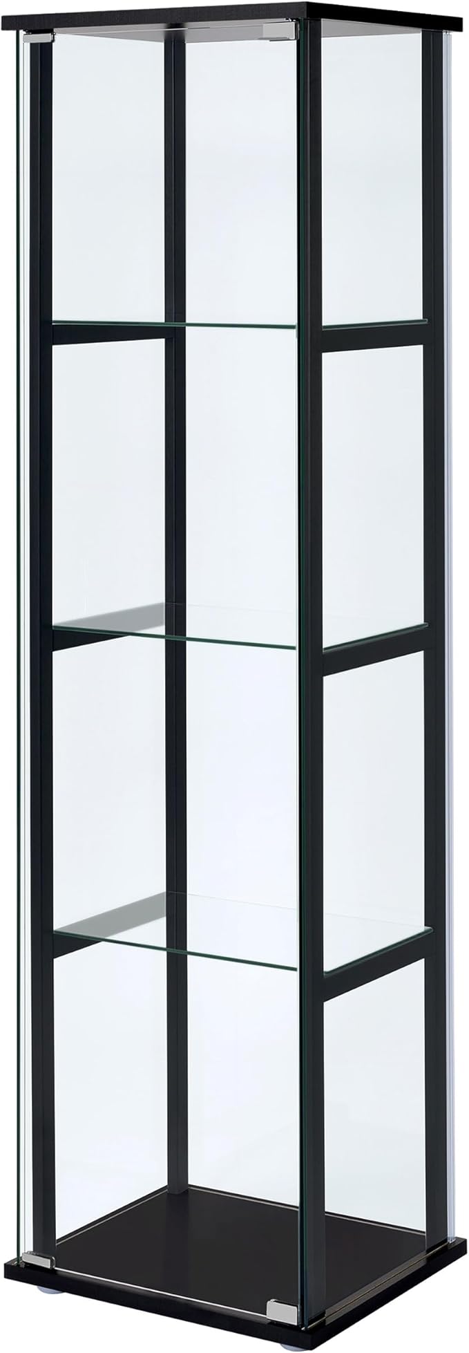 Coaster Home Furnishings Cyclamen 64-inch 5-Tier Clear Tempered Glass Curio