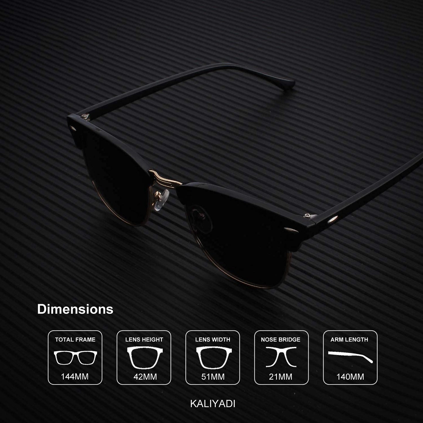 KALIYADI Unisex Polarized Retro Classic Trendy Stylish Sunglasses for Men Women Driving Sun glasses UV Blocking