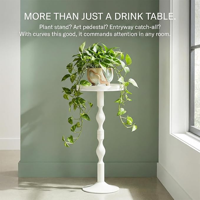Small Round Drink Table, Pedestal Tables, Small Round Side Table