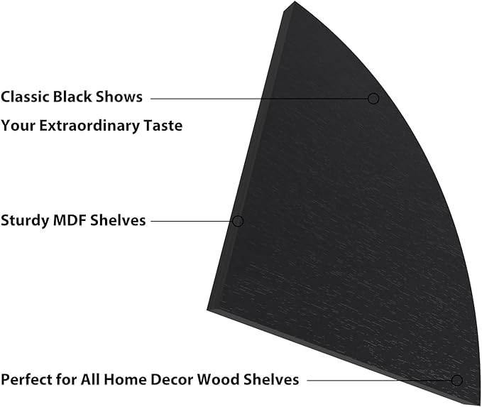 HORLIMER Floating Corner Shelf Wall Mount, Living Room