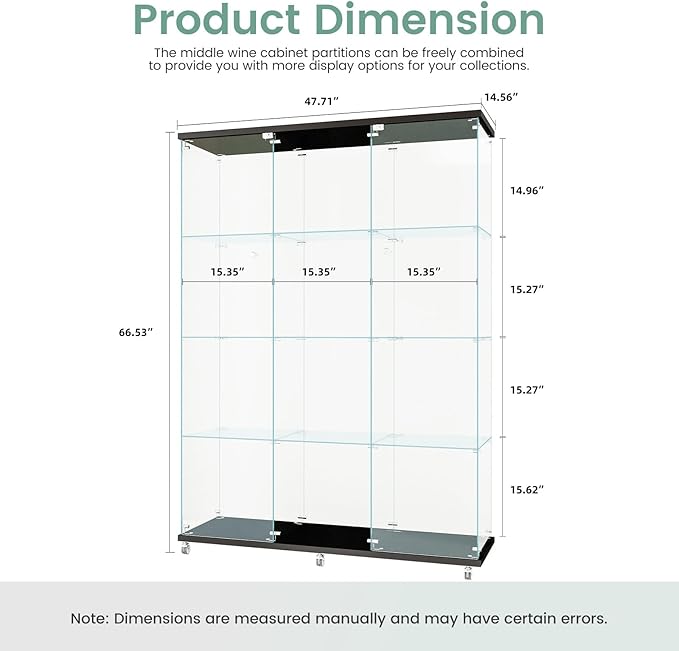 Beauty4U Glass Display Cabinet