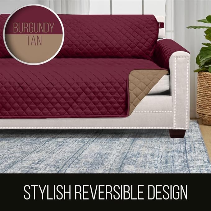 Sofa Shield® Couch Slip Covers for Dogs, Reversible Furniture Protector