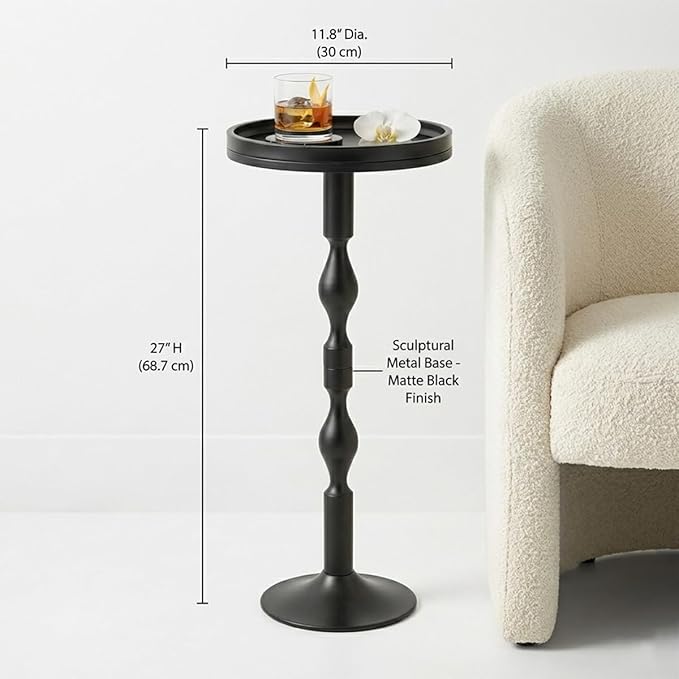 Small Round Drink Table, Pedestal Tables, Small Round Side Table