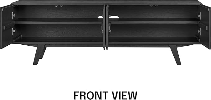 NTC Sapa Mid-Century Modern Solid Wood TV Stand 4-Door Media Console
