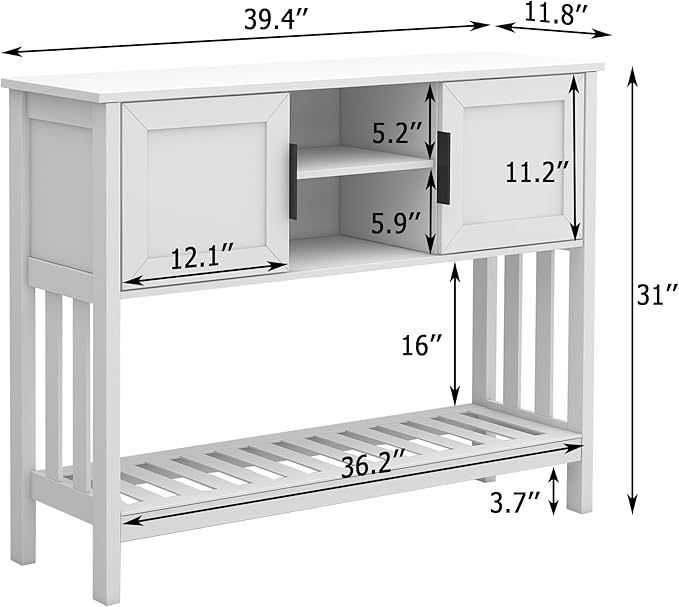 TaoHFE White Console Table