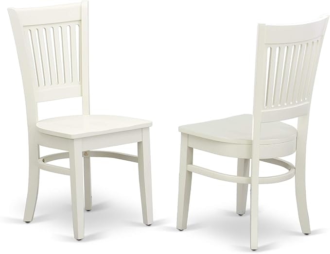 East West Furniture NDVA3-LWH-W 3 Piece Modern Dining Table Set Contains a