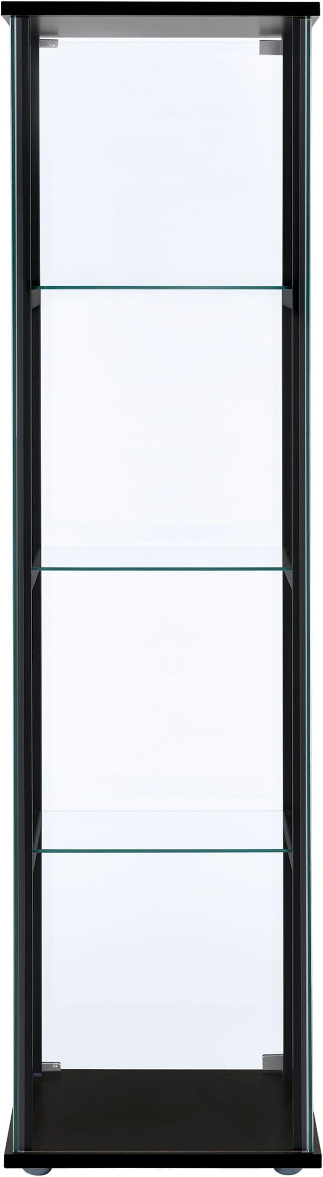 Coaster Home Furnishings Cyclamen 64-inch 5-Tier Clear Tempered Glass Curio