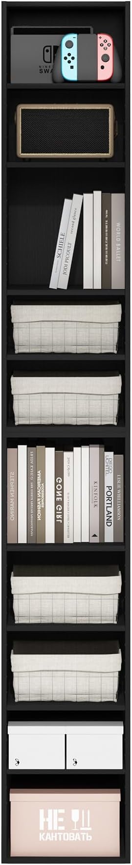 Furinno PASIR Book Shelf, 10-Tier Bookshelf, Bookcase