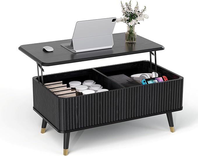 SULIVES Lift Top Coffee Table