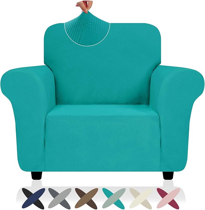 ZNSAYOTX Chair Cover with Arms, New Striped Sofa Chair Covers