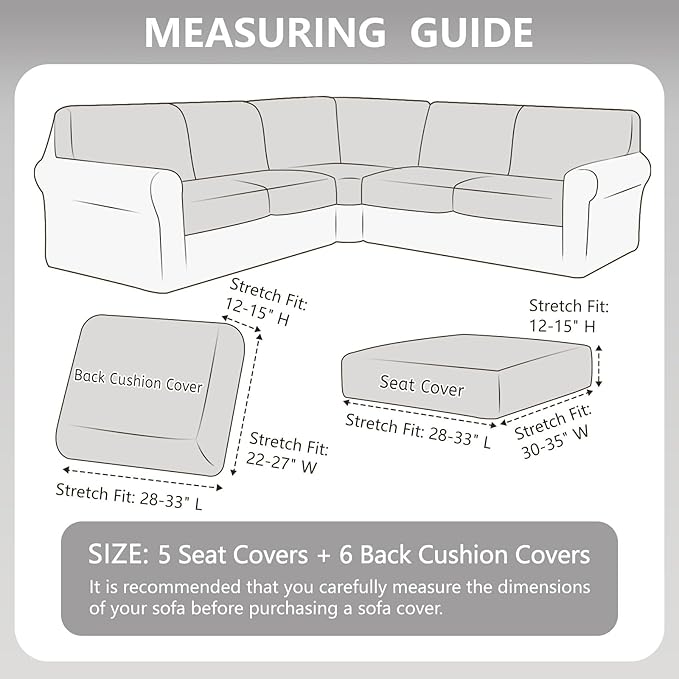 Arfntevss Velvet Sectional Couch Covers L Shape Couch Cushion Covers Slipcovers