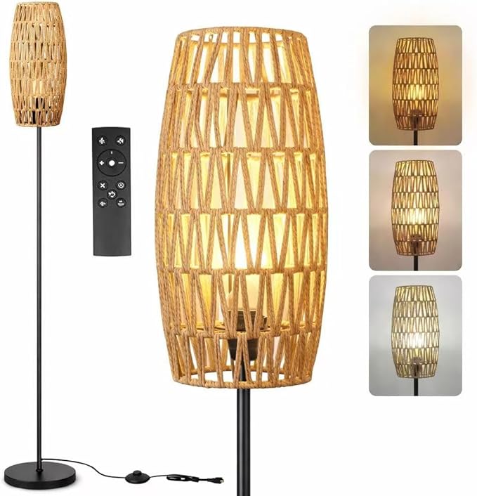 Ruiever Floor Lamp for Living Room, Farmhouse Floor lamp, Modern Standing lamp