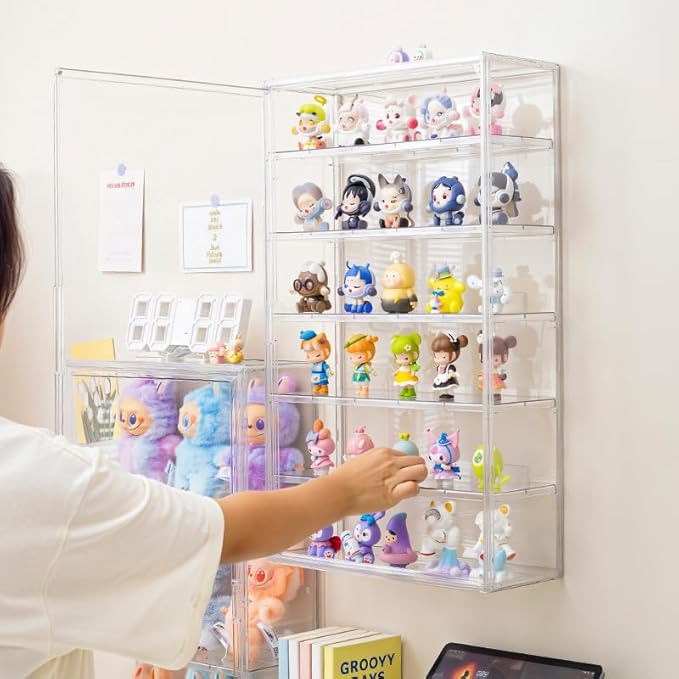 BOHOIDEE 6 Tiers Extra Large Clear Display Case