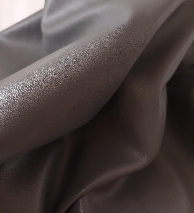 NAT Leathers | Gray Soft Faux Vegan Leather PU {Peta Approved Vegan} | 5 Yards