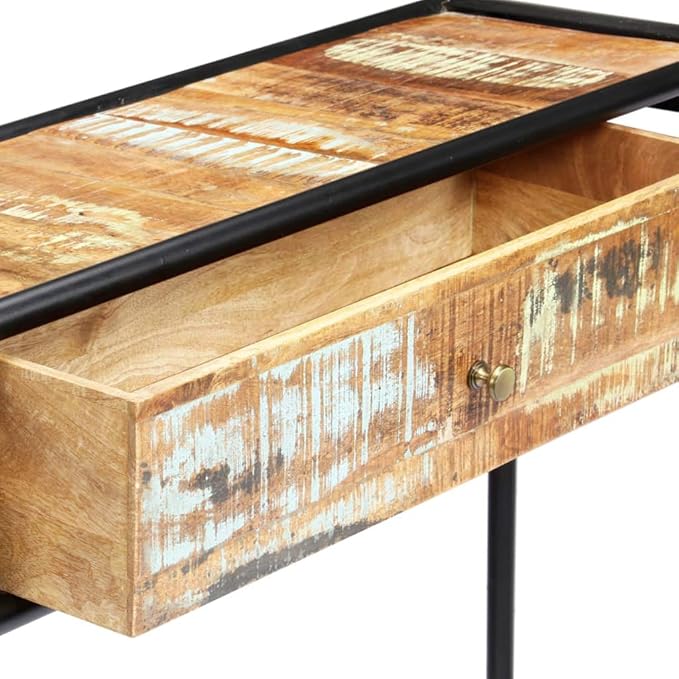Console Table 46.5"x11.8"x29.5" Solid Reclaimed Wood, End Tables, Accent Tables