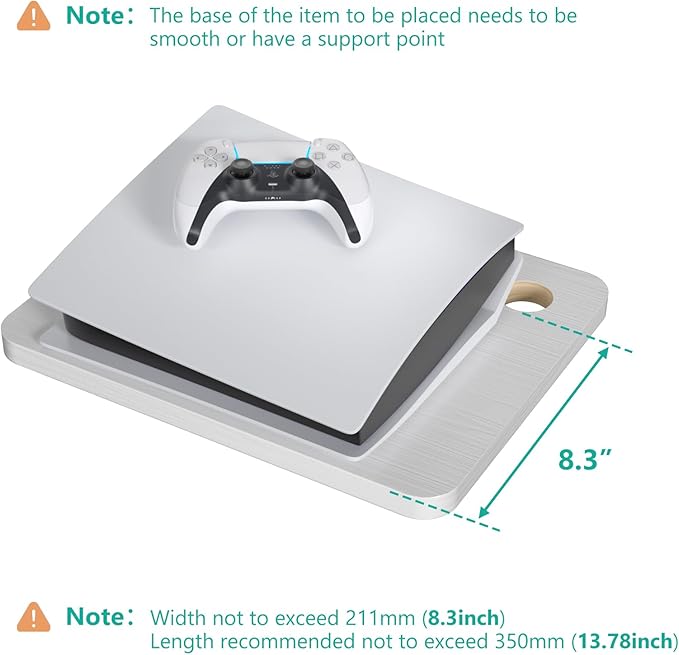 WALI Floating TV Shelf, 3 Tier Projector Shelf