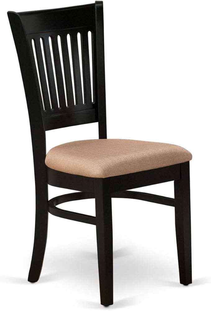 East West Furniture ANVA3-BLK-C 3 Piece Modern Dining Table Set Contains a