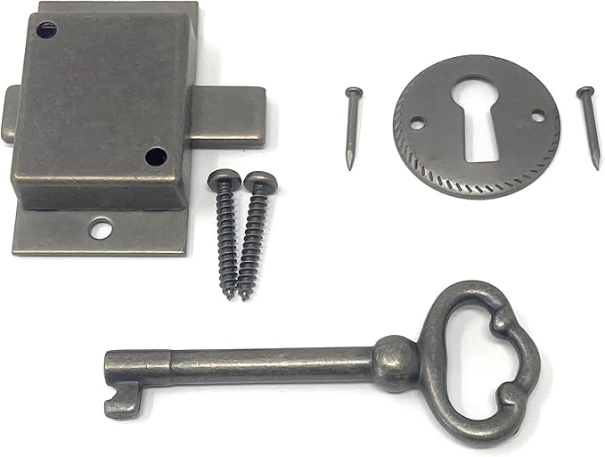 Metal Magery Small Antique Brass Flush Mount Lock