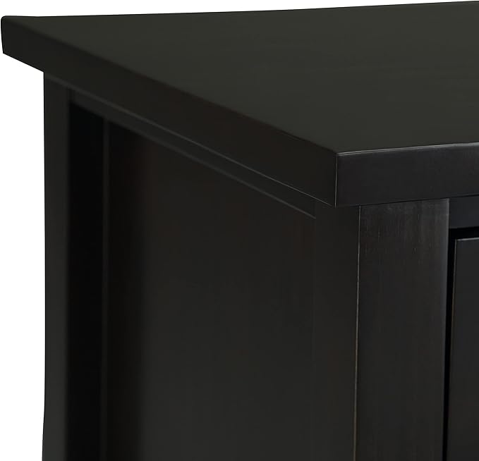SIMPLIHOME Warm Shaker Solid Wood 24 inch Wide Transitional-Style Bedside