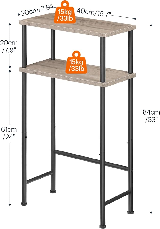 HOOBRO Narrow Console Table for Small Space, 15.7" Entryway Table
