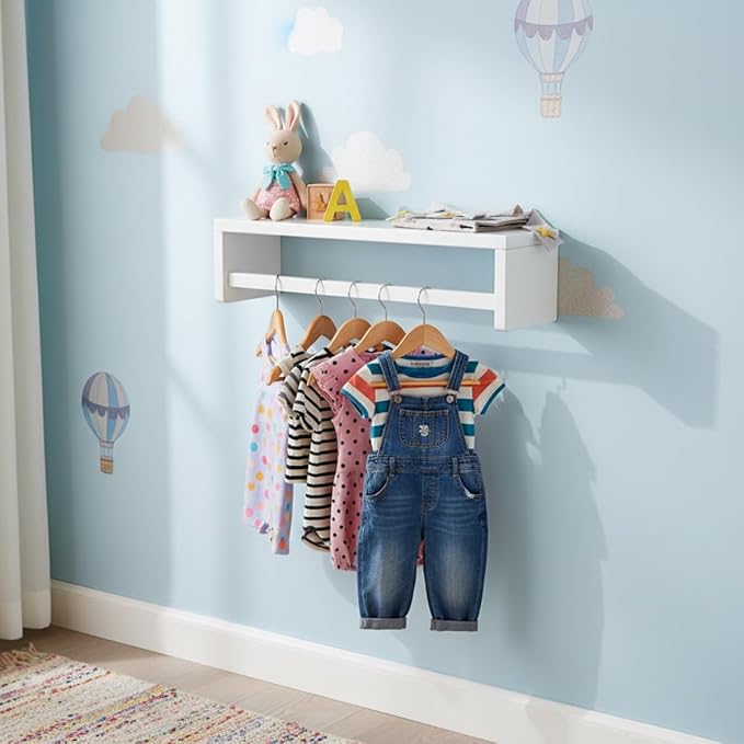 AZSKY Floating Bookshelf for Kids Room, Kitchen Spice Rack, Book Shelf Photo