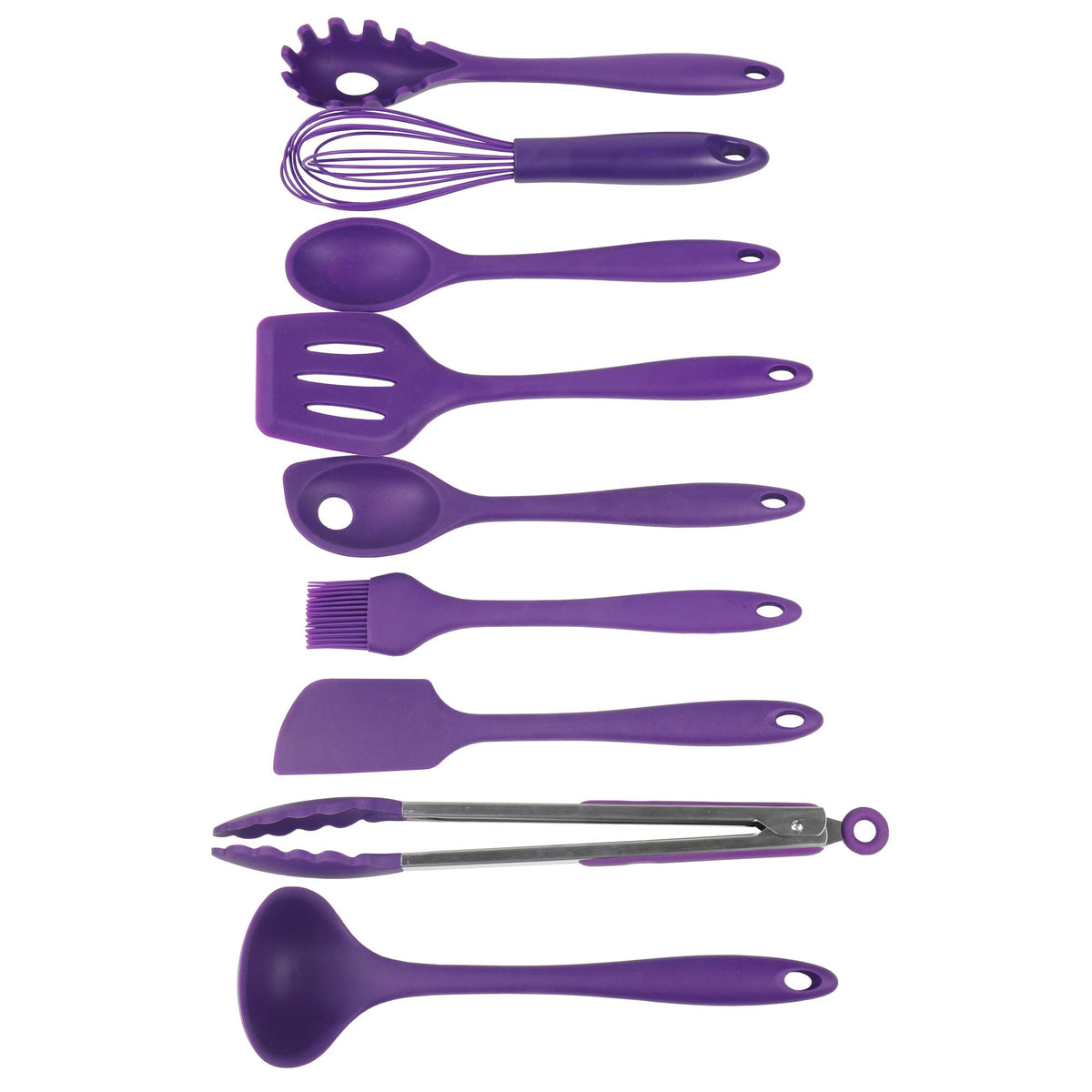 Chef Craft Premium Silicone Spaghetti/Pasta Fork, 11.5 inch, Purple