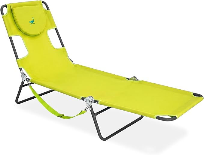 Ostrich the Original Chaise 72 x 22 Inch Lounge Portable Reclining Lounger