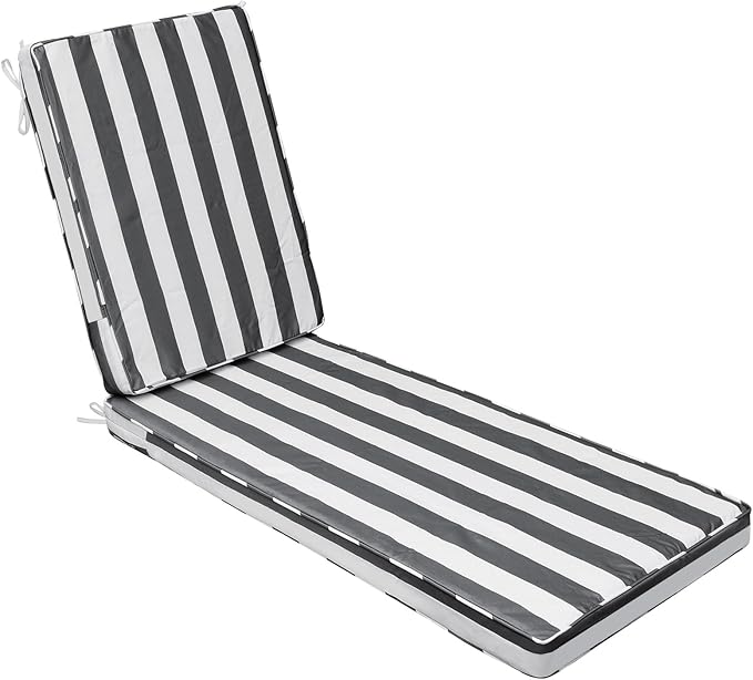 AAAAAcessories Outdoor Chaise Lounge Cushions, Waterproof Patio Furniture