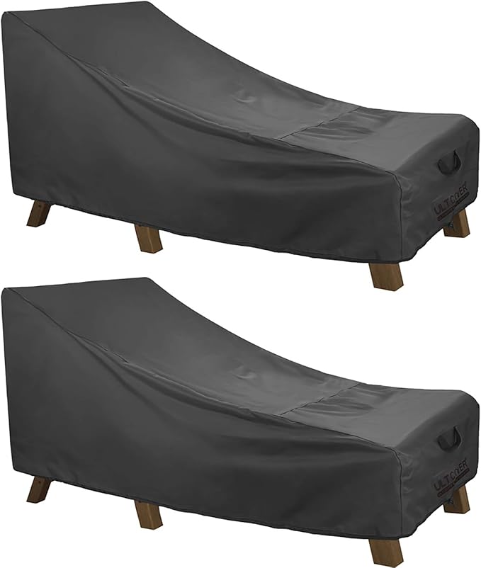 ULTCOVER Waterproof Patio Lounge Chair Cover Heavy Duty Outdoor Chaise Lounge