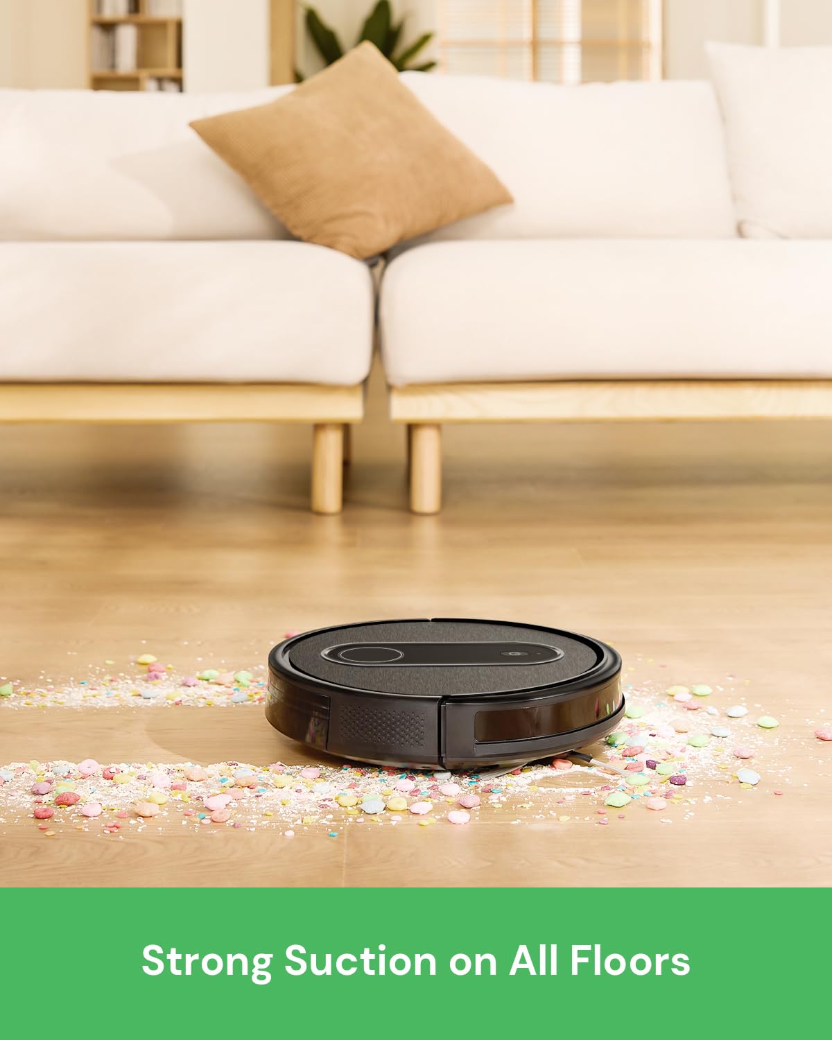 Vexilar Robot Vacuum,2 in 1 Mopping and Vacuuming, App/Voice/Remote Control,Self-Charging Robotic Vacuum Cleaner,Good for Hard Floor, Low-Pile Carpet, Pet Hair (Small)