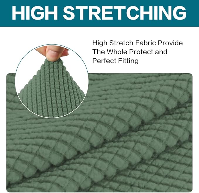 Turquoize Stretch Sofa Slipcover 2 Pieces Sofa Cover Couch Cover