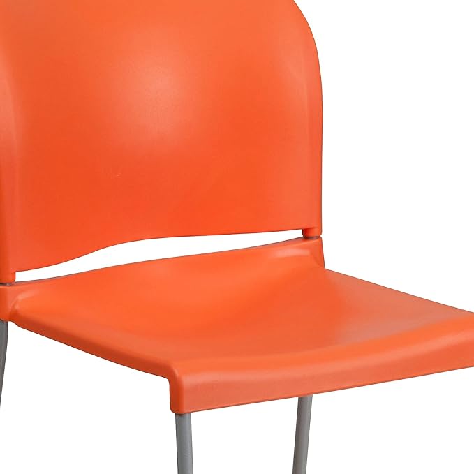Flash Furniture HERCULES Series 880 lb. Capacity Orange Full Back Contoured