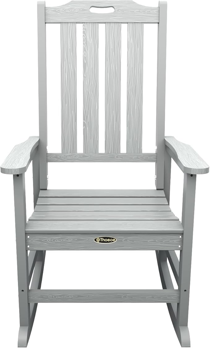 THOEOE Oversized Rocking Chair Set of 4, Outdoor Rocking Chair