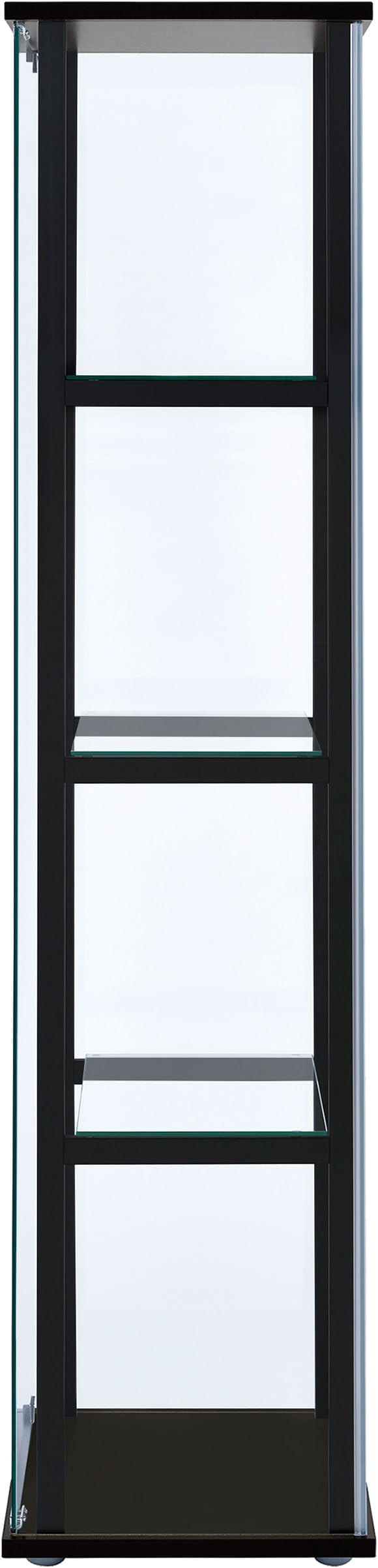 Coaster Home Furnishings Cyclamen 64-inch 5-Tier Clear Tempered Glass Curio