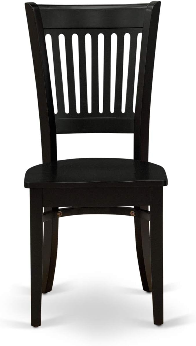 East West Furniture ANVA5-BLK-W 5 Piece Modern Dining Table Set Includes a