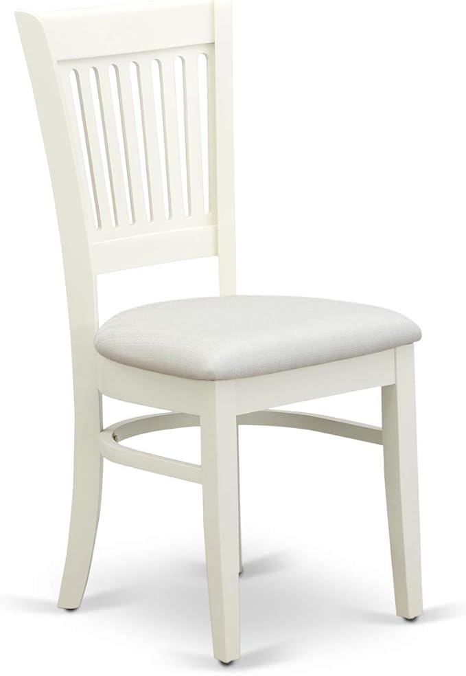 East West Furniture NDVA3-LWH-C 3 Piece Kitchen Table & Chairs Set Contains a