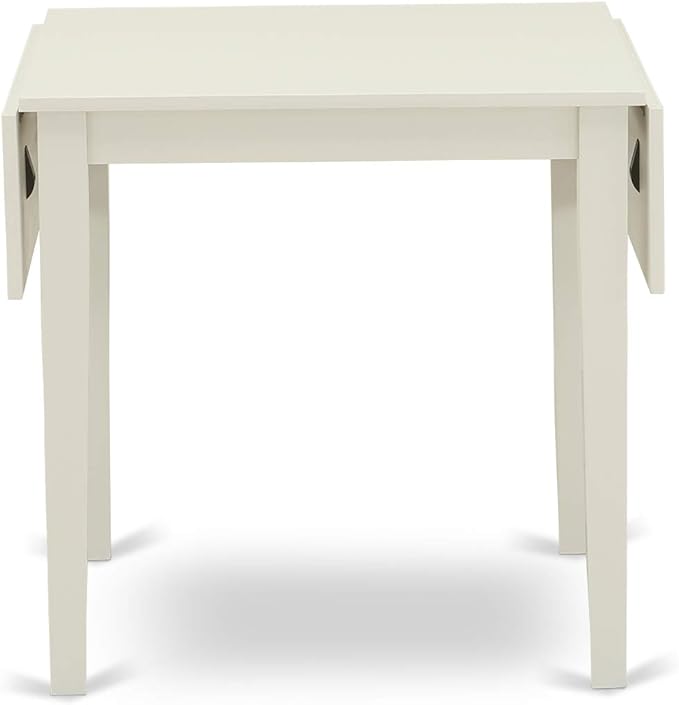 East West Furniture NDVA3-LWH-W 3 Piece Modern Dining Table Set Contains a