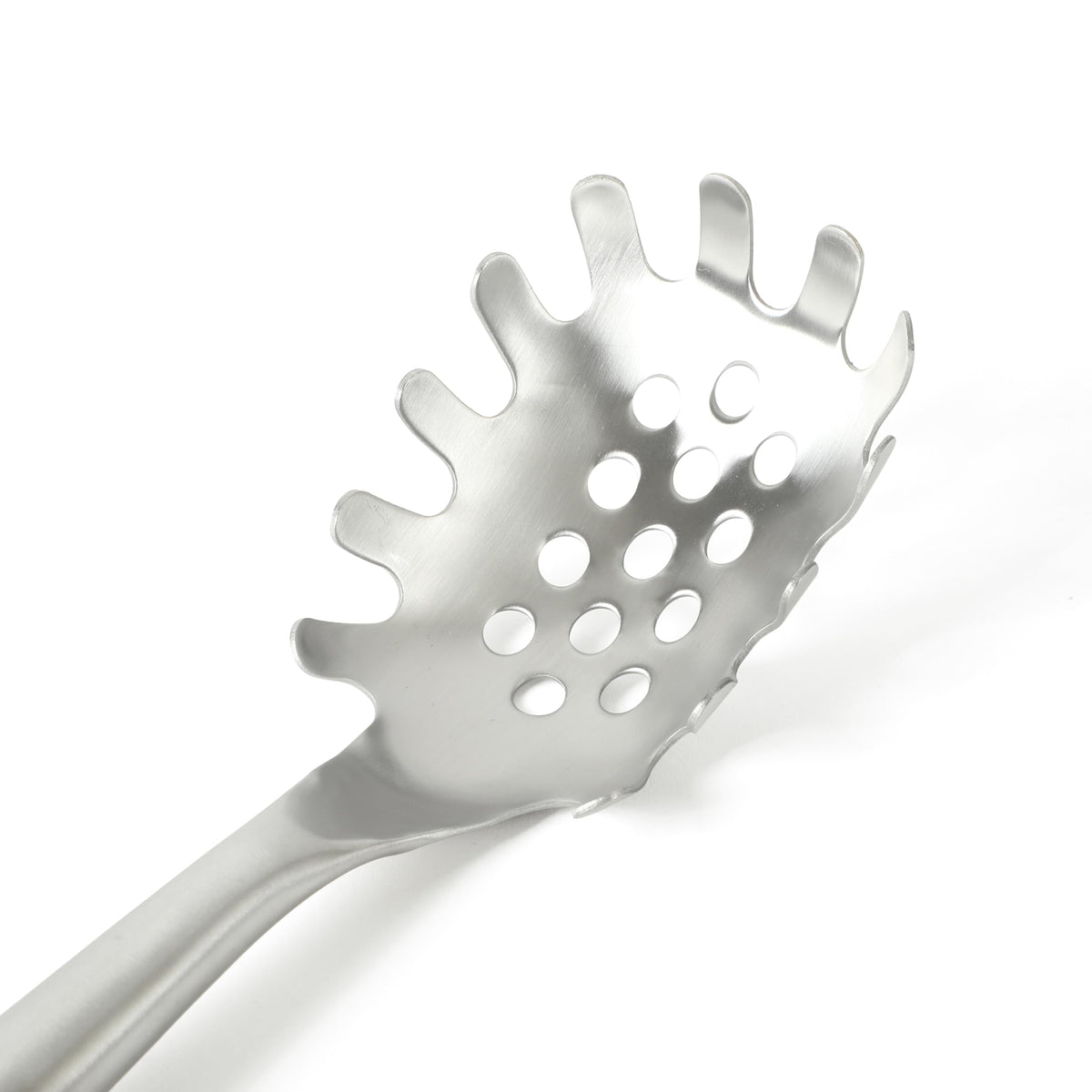 Calphalon Edge Stainless Steel Spaghetti Pasta Server w/Thermoplastic Rubber Handle - Navy Blue